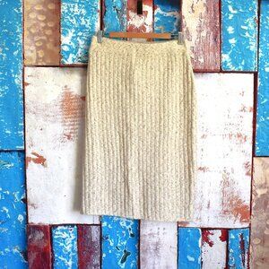 Women's Tea N Rose Skirt Elastic Waist Pullover Acrylic XLARGE Cream NEW